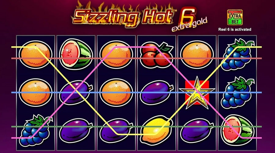 Panoramica della slot machine Sizzling Hot 6 Extra Gold 