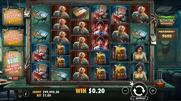 Megaways free spins screen